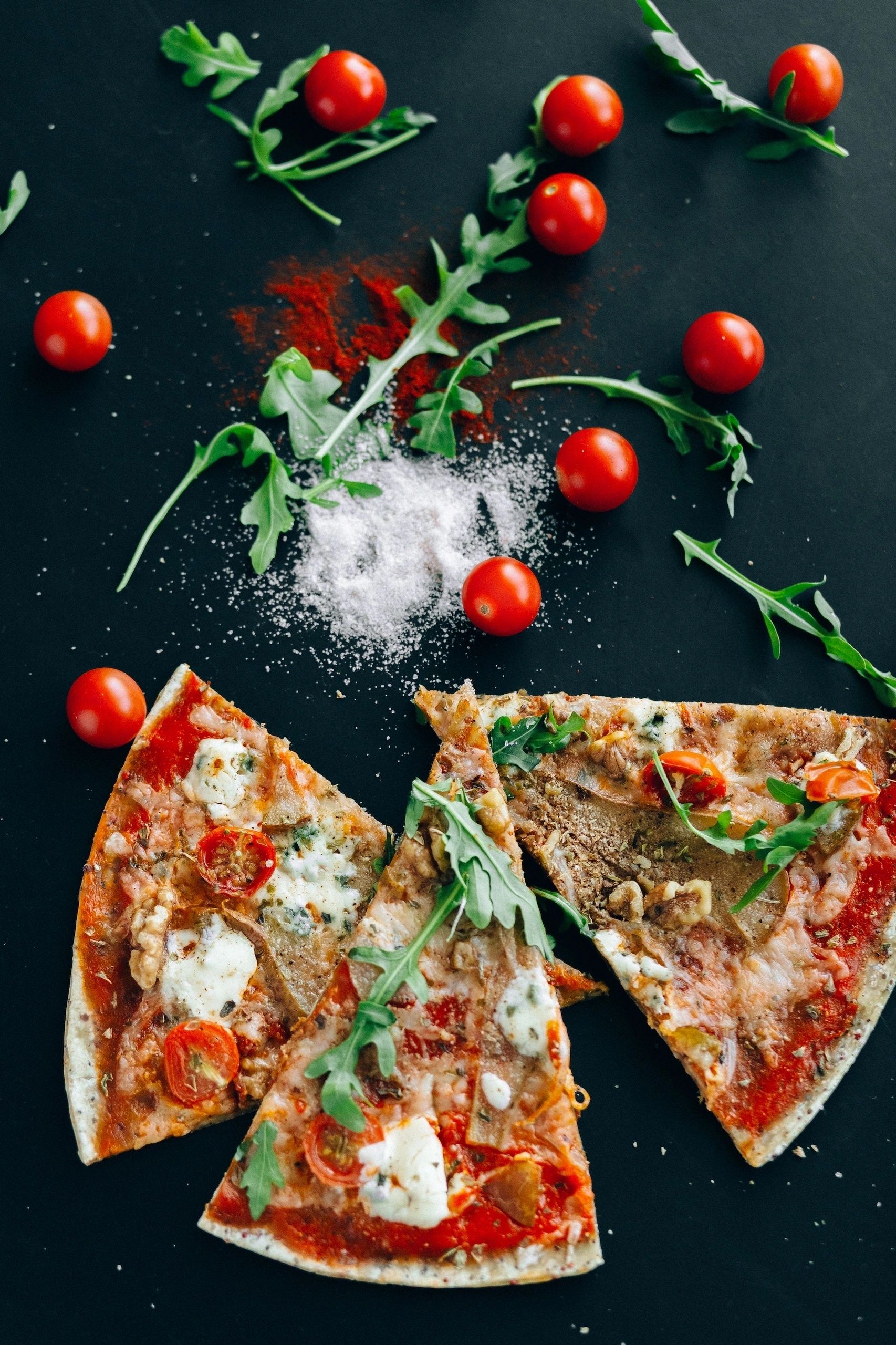 Pizza slices